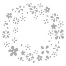 Rayher Stanzschablone: Blütenkranz Negativ, ca....