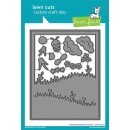 Lawn Fawn, lawn cuts/ Stanzschablone, meadow backdrop:...