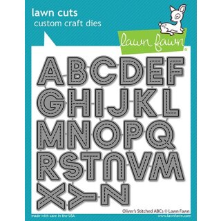 Lawn Fawn, lawn cuts/ Stanzschablone, olivers stitched ABCs