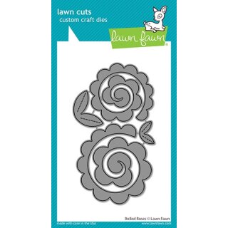 Lawn Fawn, lawn cuts/ Stanzschablone, rolled roses