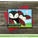 Lawn Fawn, lawn cuts/ Stanzschablone, tiny gift box ladybug add-on