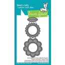 Lawn Fawn, lawn cuts/ Stanzschablone, reveal wheel circle add-on frames: flower and sun
