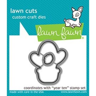 Lawn Fawn, lawn cuts/ Stanzschablone, year ten/ Kaktus