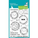 Lawn Fawn, clear stamp, reveal wheel circle sentiments