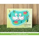 Lawn Fawn, clear stamp, swan soiree