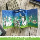 Lawn Fawn, clear stamp, swan soiree