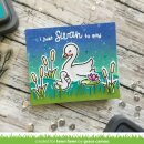 Lawn Fawn, clear stamp, swan soiree