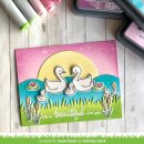Lawn Fawn, clear stamp, swan soiree