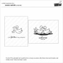 Lawn Fawn, clear stamp, swan soiree
