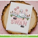 Lawn Fawn, clear stamp, swan soiree