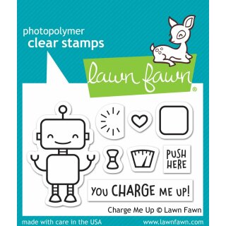 Lawn Fawn, clear stamp, charge me up
