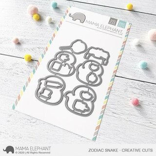 Mama Elephant, Creative Cuts/ Stanzschablone, Zodiac Snake
