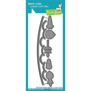Lawn Fawn, lawn cuts/ Stanzschablone, stitched garden border