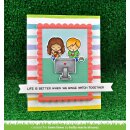 Lawn Fawn, clear stamp, screen time