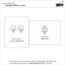 Lawn Fawn, clear stamp, sweetest flavor