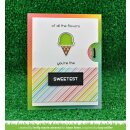 Lawn Fawn, clear stamp, sweetest flavor