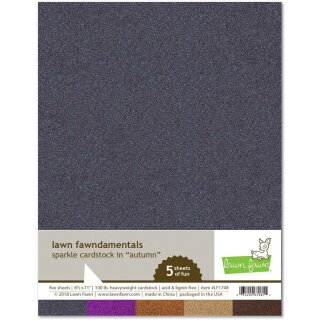 Lawn Fawn, lawn fawndamentals, sparkle cardstock - autumn
