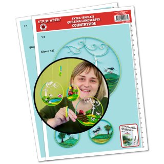 papier + ideen: Quilling Template, Countryside Landscapes...