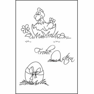 Stempel Clear, "Frohe Ostern 2", A7