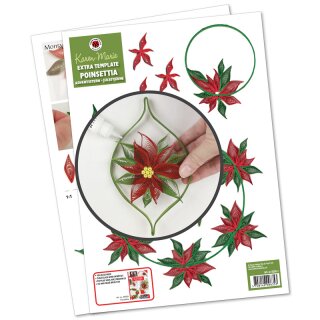 papier + ideen: Quilling Template, Poinsetta Extra Template