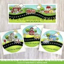 Lawn Fawn, clear stamp, village heroes