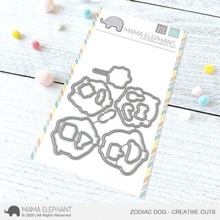 Mama Elephant, Creative Cuts/ Stanzschablone, Zodiac Dog
