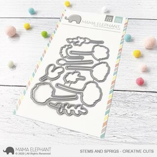 Mama Elephant, Creative Cuts/ Stanzschablone, Stems and...