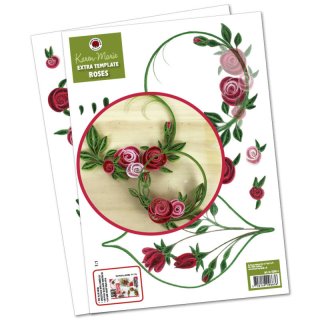 papier + ideen: Quilling Template, Roses Extra Template