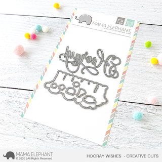 Mama Elephant, Creative Cuts/ Stanzschablone, Hooray Wishes