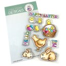 Gerda Steiner Designs, Chicks and Bunnies 4x6 Clear Stamp...