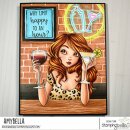 Stamping Bella, Rubber Stamp, MOCHI PARTY GIRL