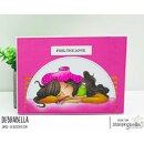 Stamping Bella, Rubber Stamp, UNDER THE WEATHER MOCHI GIRL