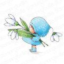 Stamping Bella, Rubber Stamp, BUNDLE GIRL WITH A SNOWDROP