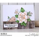 Stamping Bella, Rubber Stamp, BUNDLE GIRL WITH A GARDENIA