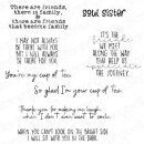 Stamping Bella, Rubber Stamp, FRIENDSHIP SENTIMENT SET
