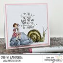 Stamping Bella, Rubber Stamp, EDGAR AND MOLLY VINTAGE SNAIL SET