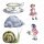 Stamping Bella, Rubber Stamp, EDGAR AND MOLLY VINTAGE SNAIL SET