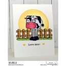 Stamping Bella, Rubber Stamp, ODDBALL BARN, HAY AND FENCE