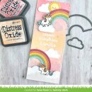 Lawn Fawn, clear stamp, unicorn picnic