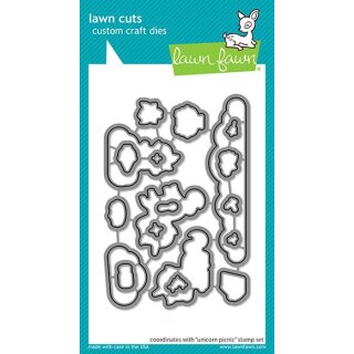 Lawn Fawn, lawn cuts/ Stanzschablone, unicorn picnic