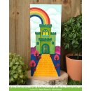 Lawn Fawn, Lawn Clippings, brick stencil
