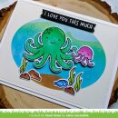 Lawn Fawn, Lawn Clippings, ocean wave stencils