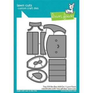 Lawn Fawn, lawn cuts/ Stanzschablone, tiny gift box bee add-on