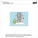 Lawn Fawn, clear stamp, little dragon