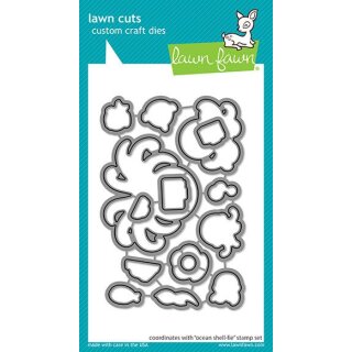 Lawn Fawn, lawn cuts/ Stanzschablone, ocean shell-fie
