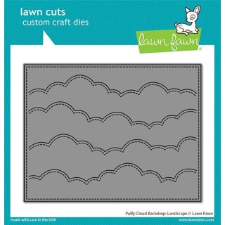 Lawn Fawn, lawn cuts/ Stanzschablone, puffy cloud backdrop: landscape