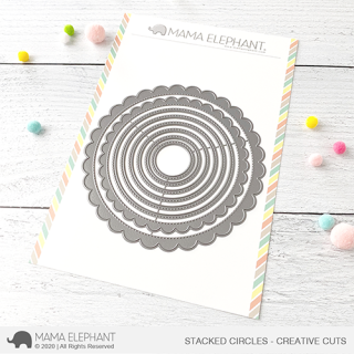 Mama Elephant, Creative Cuts/ Stanzschablone, Stacked Circles