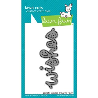 Lawn Fawn, lawn cuts/ Stanzschablone, scripty wishes