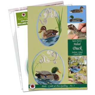 Karen Marie Klip: Quilling Anleitung, Mallard Duck/...