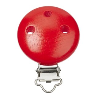 Schnulli-Ketten Clip 37 mm/11,5 mm, rot, Btl. à 1 St.